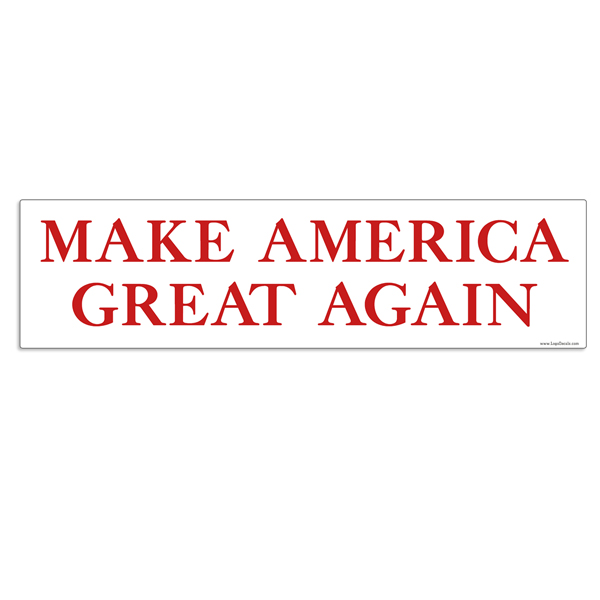 IMPEACH ANTI TRUMP Election Bumper Sticker Make America Great Again 