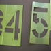 Brass Stencil Number Kit - Interlocking many sizes available
