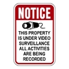 Notice Video Surveillance Sign with Camera graphic