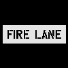 Fire Lane 12" Stencil  Maxi