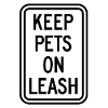 Keep Pets on Leash 18"x12" KG-20