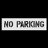 No Parking 4" Stencil