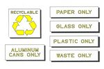 Recycling Durolast Symbol Stencil Kit, 6 pc