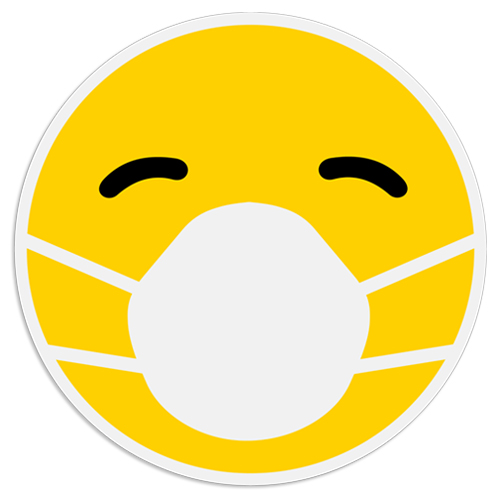 Facemask Emoji Coronavirus Decal / Sticker facemask, emoji, corona virus decals, covid-19, virus, world tour, sticker, 2020
