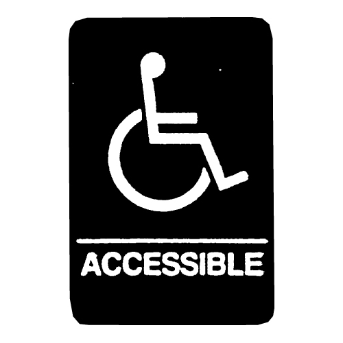 ADA Accessible symbol Braille Sign