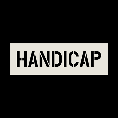 Handicap 4" Stencil DURO  1/16 PLASTIC