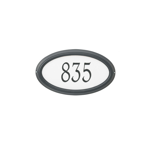 Reflective- Concord Oval Address Plaque