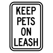 Keep Pets on Leash 18"x12" KG-20