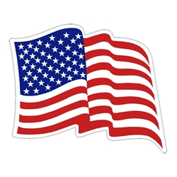 American Waving Flag Decal / Sticker corona virus decal, american flag, Covid-19, waving, sticker