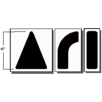 Arrow Kit  S-9036KD Large 3 pc Stencil 90" O.A.L.