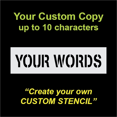 Custom Word Stencils - Duro