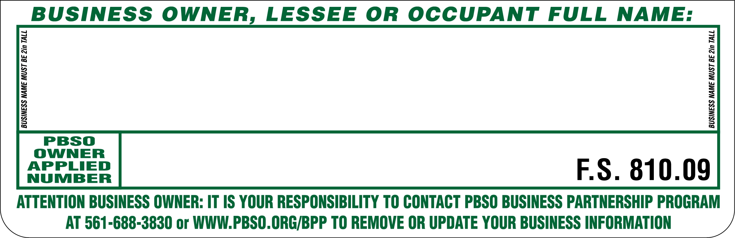 **DECAL PATCH**  PALM BEACH SHERIFFS NO TRESPASSING SIGN DECAL PATCH (FOR 2021 AND EARLIER SIGNS) PALM BEACH SHERIFF NO TRESPASSING SIGN PATCH,PALM BEACH SHERIFFS NO TRESPASSING SIGN PATCH ,Buy a sign for the Palm Beach Sheriff trespassing program,Prohibido La Entrada Palm Beach Sheriff Trespass sign,Palm Beach Warning No trespassing sign
