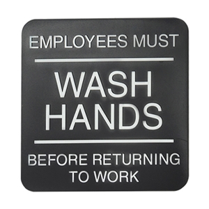 Employees must wash hands before returning to work