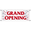 Grand Opening Banner 3 x10  with graphicrope and grommets