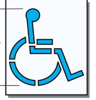 Handicap Symbol Stencil for Disabled Parking
