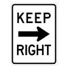 Keep Right w/ Right Arrow R4-7A Traffic Sign R4-7A--Keep-Right-with-Right-Arrow-Sign,R4-7A-traffic-sign ,Keep-Right-arrow-sign,reflective-keep-right-sign