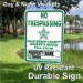 PALM BEACH SHERIFF'S NO TRESPASSING SIGN  - PBSO  STOCK 2022
