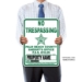 PALM BEACH SHERIFF'S NO TRESPASSING SIGN  - PBSO  STOCK 2022