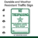 PALM BEACH SHERIFF'S NO TRESPASSING SIGN  - PBSO  STOCK 2022