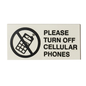Please Turn off Cell Phone sign 3x6