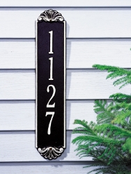 Vertical address plaque 5134 BW Shell