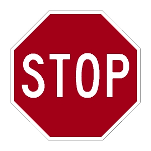 Small R1-1 Stop Sign 18" HIP Reflective .080 Aluminum-Not for streets