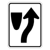 Keep Right Symbol R4-7 Keep-Right-Sign,Bullnose-Traffic-Sign,Traffic-must-keep-Right-used-at-Median-or-island-in-roadway