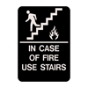 In Case Of Fire Braille Sign 9"x6"