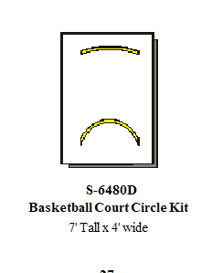 Basketball Court Circle Stencil Kit