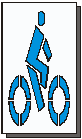 Bicycle Lane Symbol Stencil