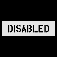 Disabled 4" Stencil