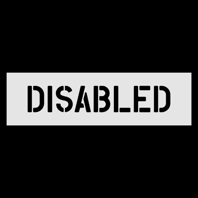 Disabled 4" Stencil
