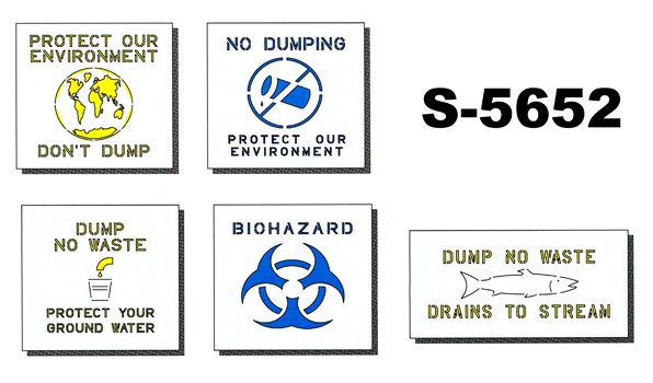 Environmental Health Stencil Kit-5pc