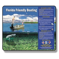 Florida Friendly Boating Sign 30" x 36" Reflective Aluminum