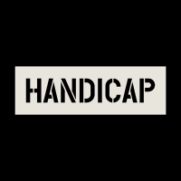 Handicap 4" Stencil DURO  1/16 PLASTIC