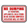 No Dumping of Furniture... 12"x18" NG-23