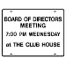 Condo or HOA Meeting Notice Sign - 5-6 lines