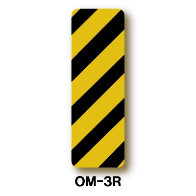 Type III OM3-R Right Side Object Marker Warning Road Street Sign 12 x 36 