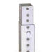 2.5x2.5 square steel traffic post in 10 ft and 12 ft length