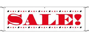 Sale Banner 3ft x10 foot outdoor banner