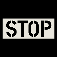 STOP Stencil  24"