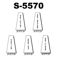 Traffic Cone Warning Stencil Kit-5pc